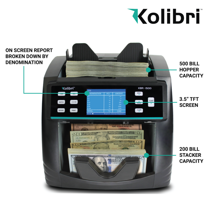 Kolibri KBR-1500 Mixed Money Counter