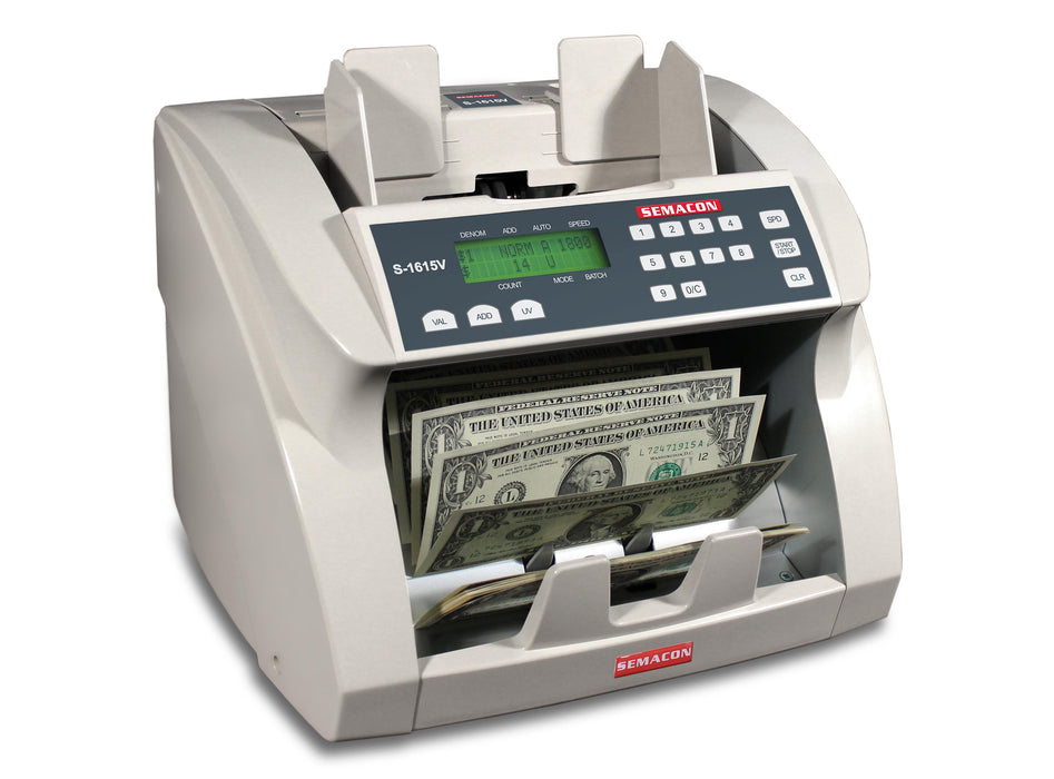 Semacon S-1615V UV Bank Grade Currency Counter with Value Mode
