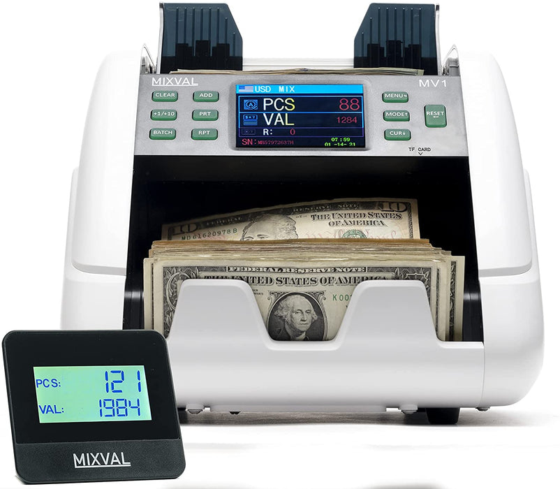 MIXVAL MV1 Single Pocket Mixed Money Counter