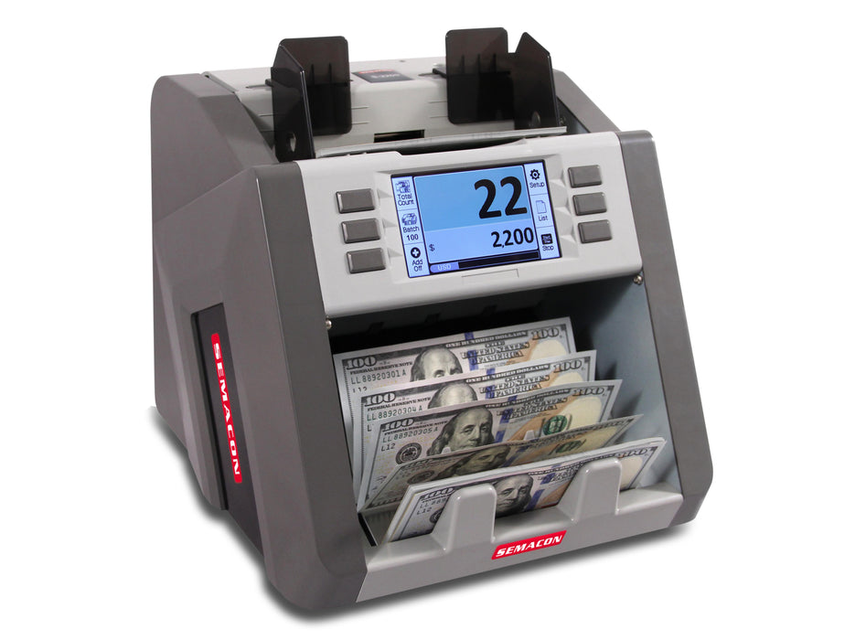 Semacon S-2200 Single Pocket Mixed Money Counter