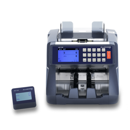 AccuBANKER AB7100 Single Pocket Mixed Money Counter.